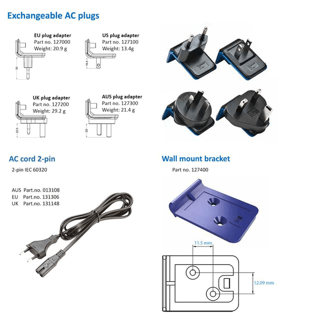 Y_ Plug EU pour chargeur MASCOT